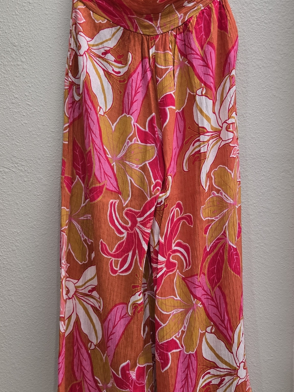 RACHEL Rachel Roy Floral Wide-Leg Pants in Pink, Orange & White